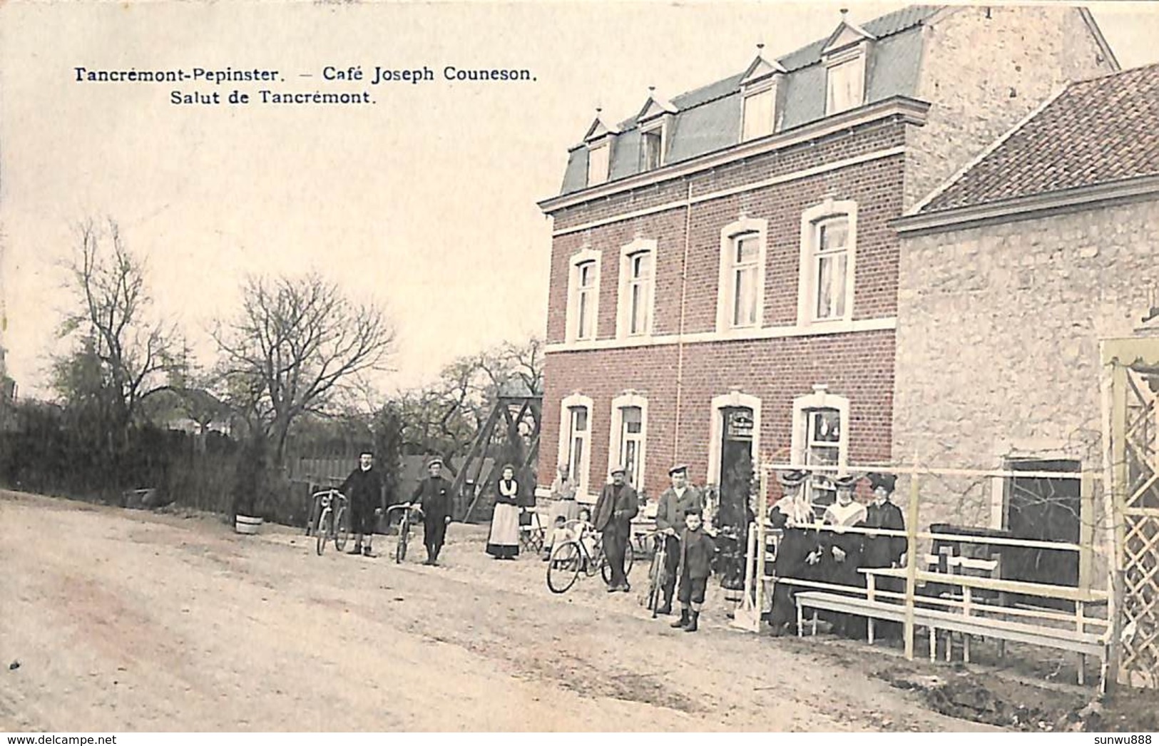 Tancrémont Pepinster - Café Joseph Couneson  (top Animation, Colorisée, 1907.... Coin) - Pepinster