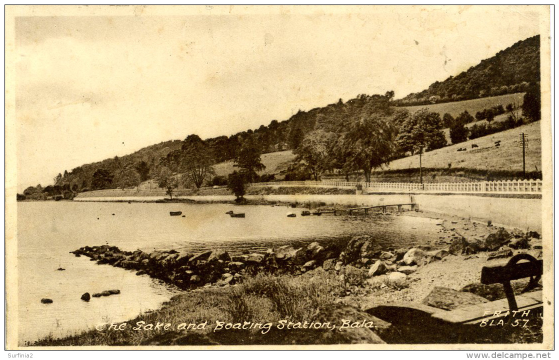 MERIONETH - BALA -  THE LAKE AND BOATING STATION Gwy399 - Merionethshire