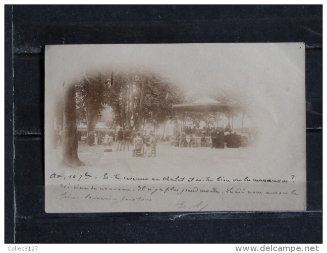 Z26 - 09 - Ax-les-Thermes - Carte Photo - Jardin Public Et Kiosque - 1902 - Ax Les Thermes