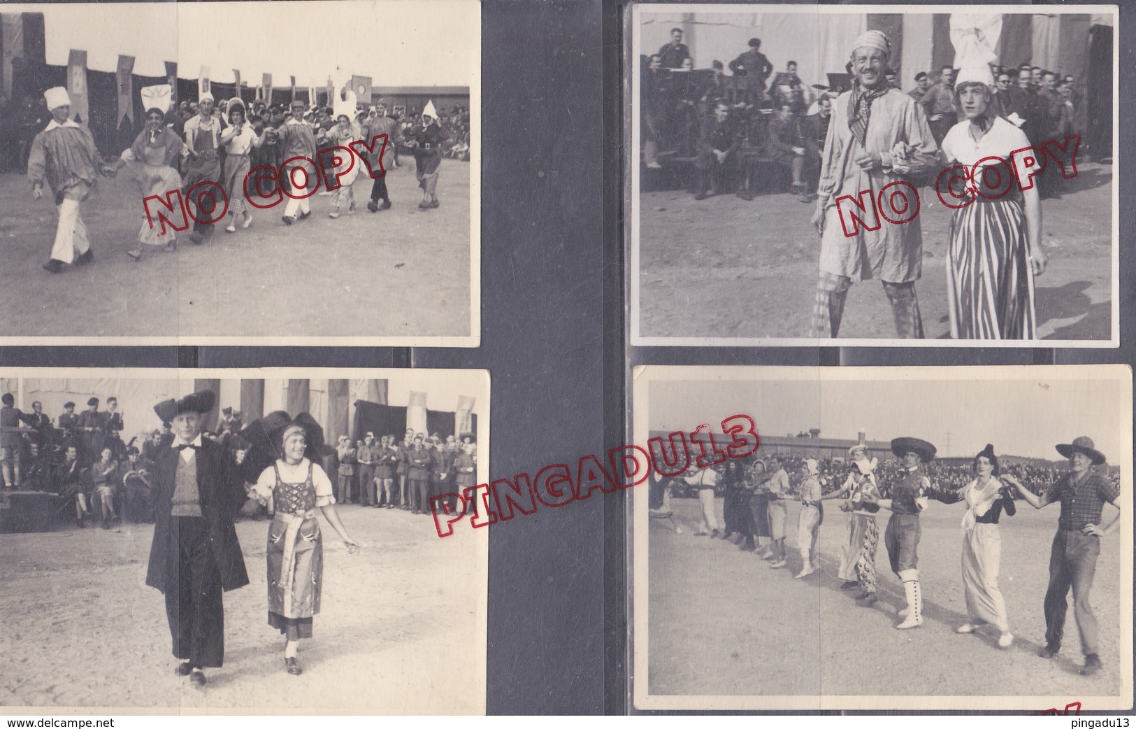 Archive Prisonnier Guerre Sergent Roger P. Oflag IV Elsterhorst Fête Des Provinces * Lettre Photos Très Rare Pétain - 1939-45