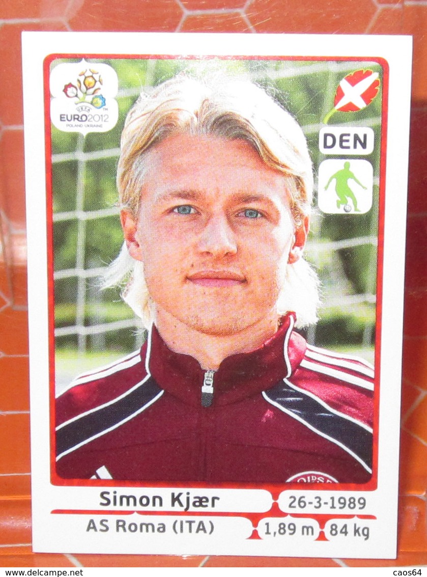 EURO2012 PANINI N. 203 KJAER  STICKER NEW CON VELINA - Edizione Italiana