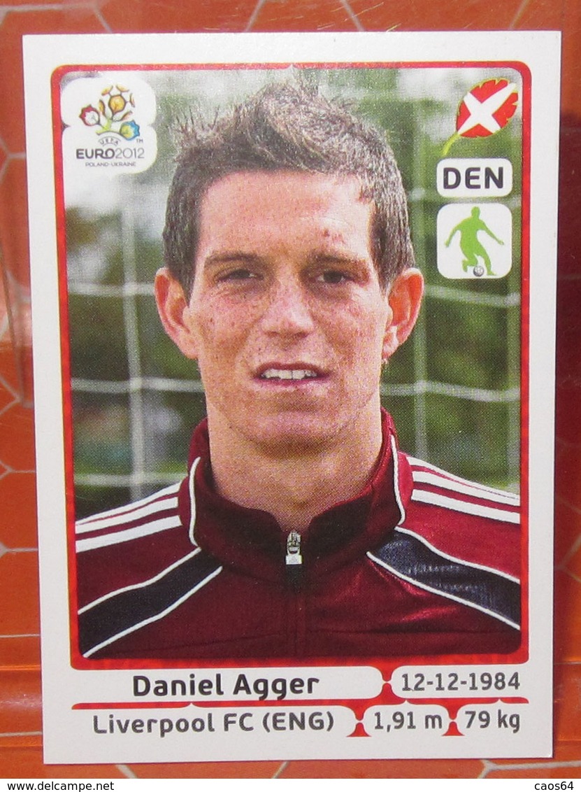 EURO2012 PANINI N. 202 AGGER  STICKER NEW CON VELINA - Edizione Italiana