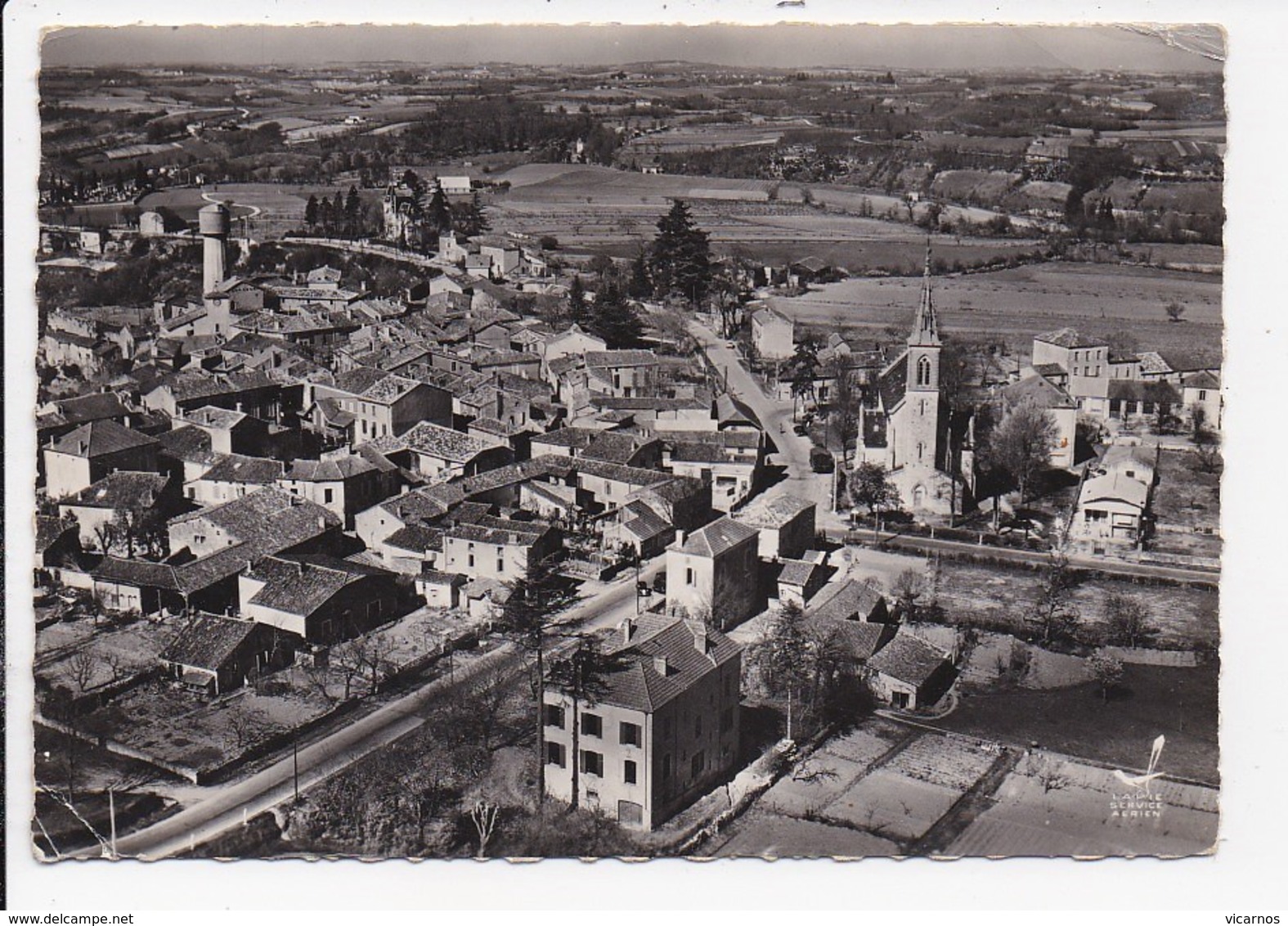 CPSM 47 LAROQUE TIMBAUT L'église - Laroque Timbault