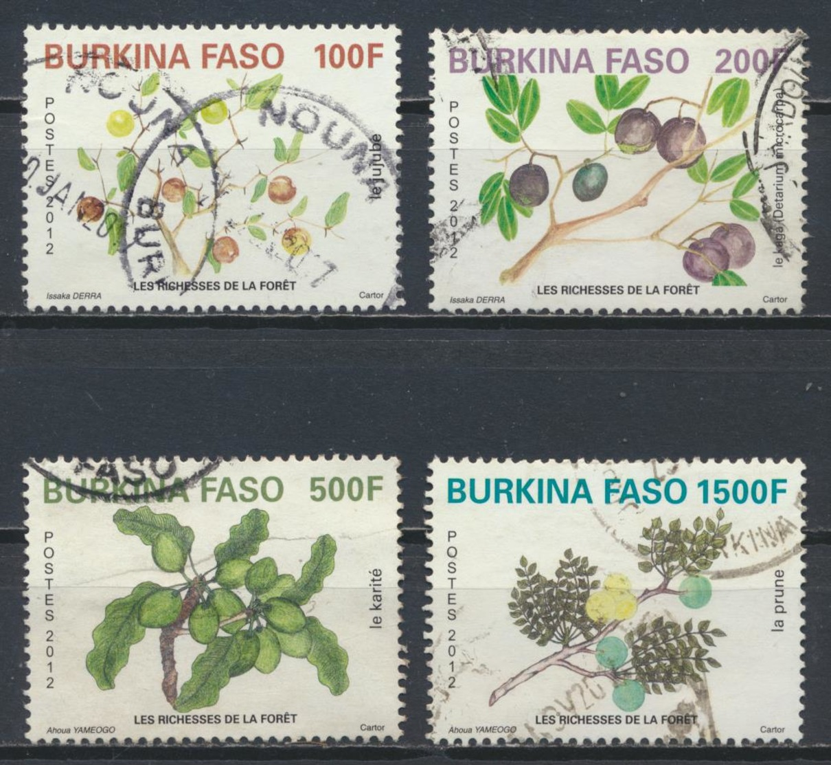 °°° BURKINA FASO - MI N°1960/63 - 2012 °°° - Burkina Faso (1984-...)