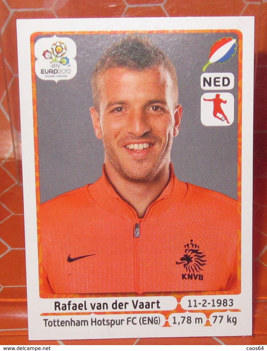 EURO2012 PANINI N. 181 RAFAEL VAN DER VAART   STICKER NEW CON VELINA - Italian Edition