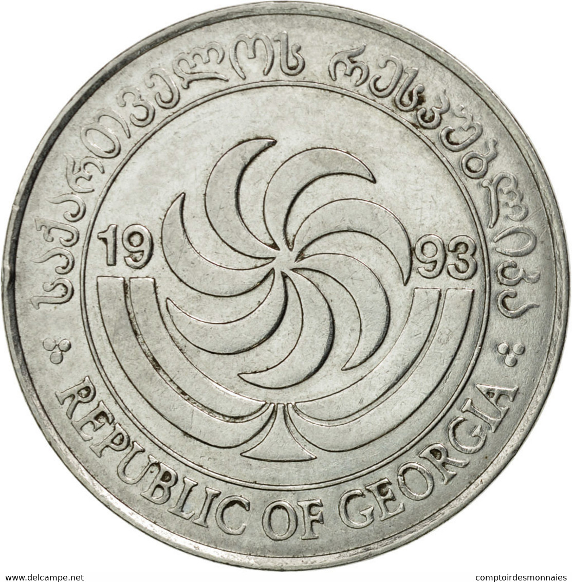 Monnaie, Géorgie, 20 Thetri, 1993, TB+, Stainless Steel, KM:80 - Georgia