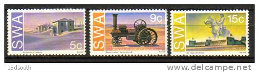 South West Africa - 1975 Historic Monuments Set (**) # SG 274-276 , Mi 406-408 - Africa Del Sud-Ovest (1923-1990)