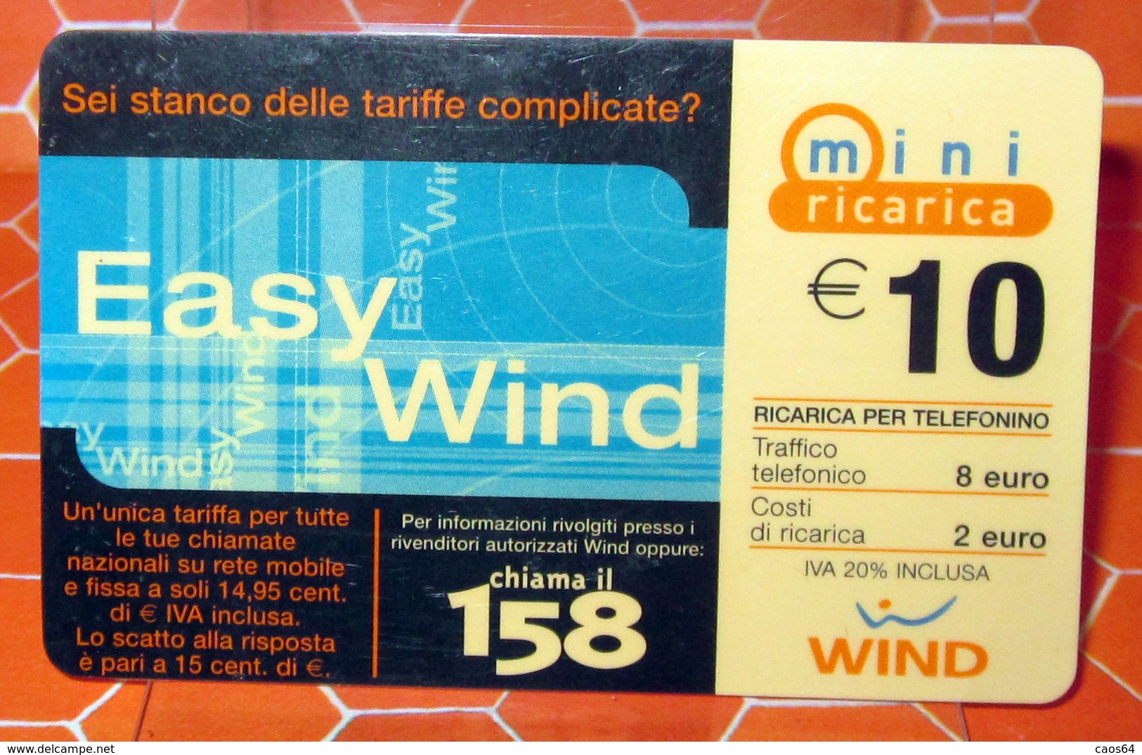 EASY WIND 10 € - Schede GSM, Prepagate & Ricariche