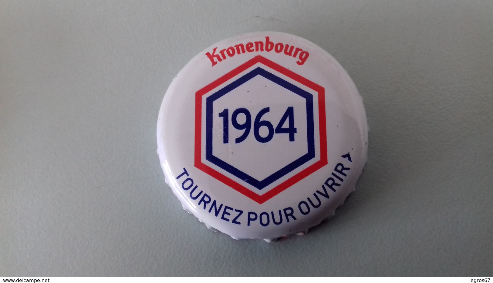 CAPSULE DE BIERE KRONENBOURG 1964 BLANCHE - Bier