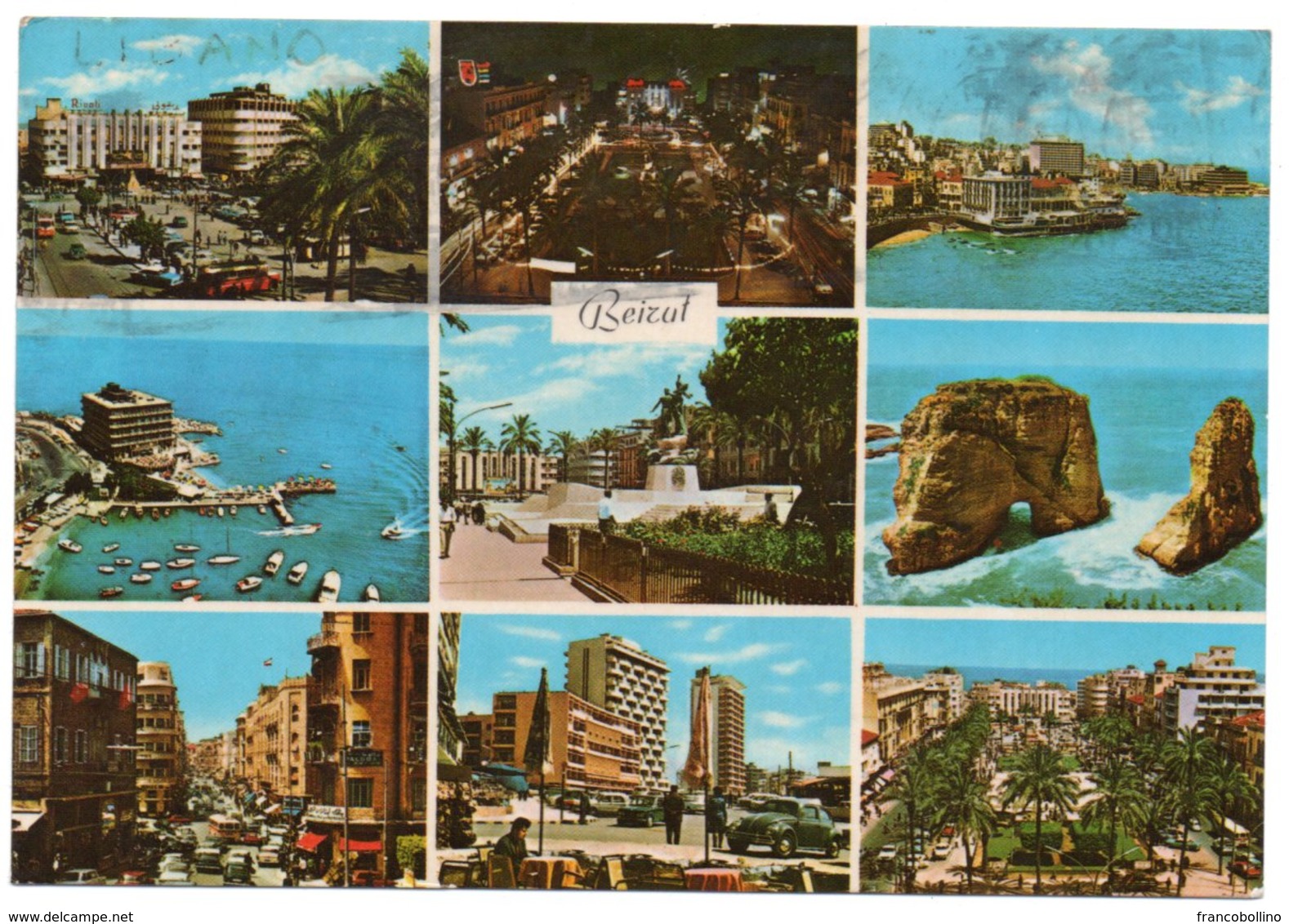 LIBAN/LEBANON - BEIRUT/BEYROUTH VIEWS / VW KAFER-COCCINELLE / THEMATIC STAMP-FISH - Libano