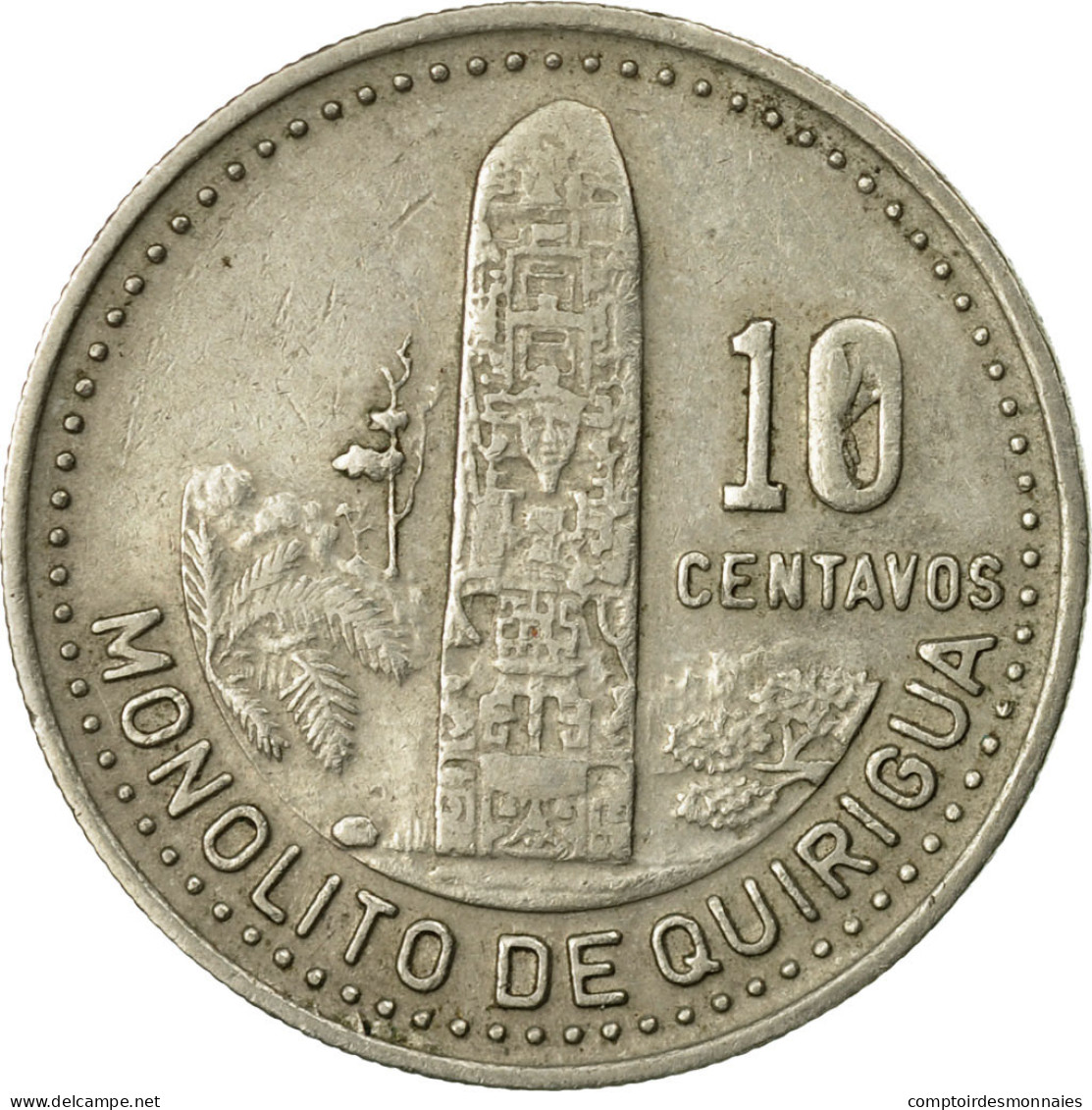 Monnaie, Guatemala, 10 Centavos, 1990, TTB, Copper-nickel, KM:277.5 - Guatemala