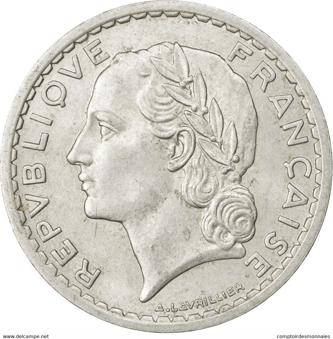 Monnaie, France, Lavrillier, 5 Francs, 1947, Paris, TTB, Aluminium, KM:888b.1 - Autres & Non Classés