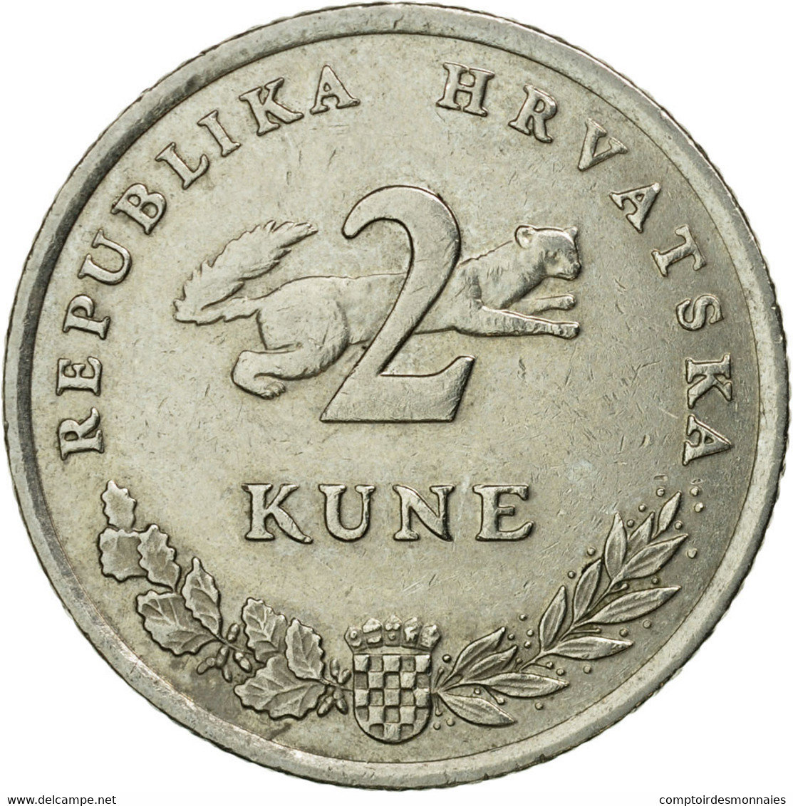 Monnaie, Croatie, 2 Kune, 2011, TTB, Copper-Nickel-Zinc, KM:10 - Croatie