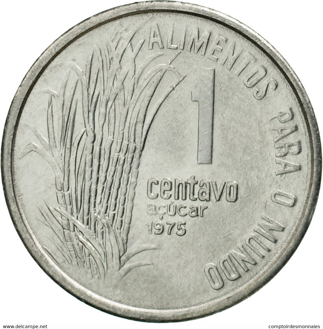 Monnaie, Brésil, Centavo, 1975, SUP, Stainless Steel, KM:Pr11 - Brésil