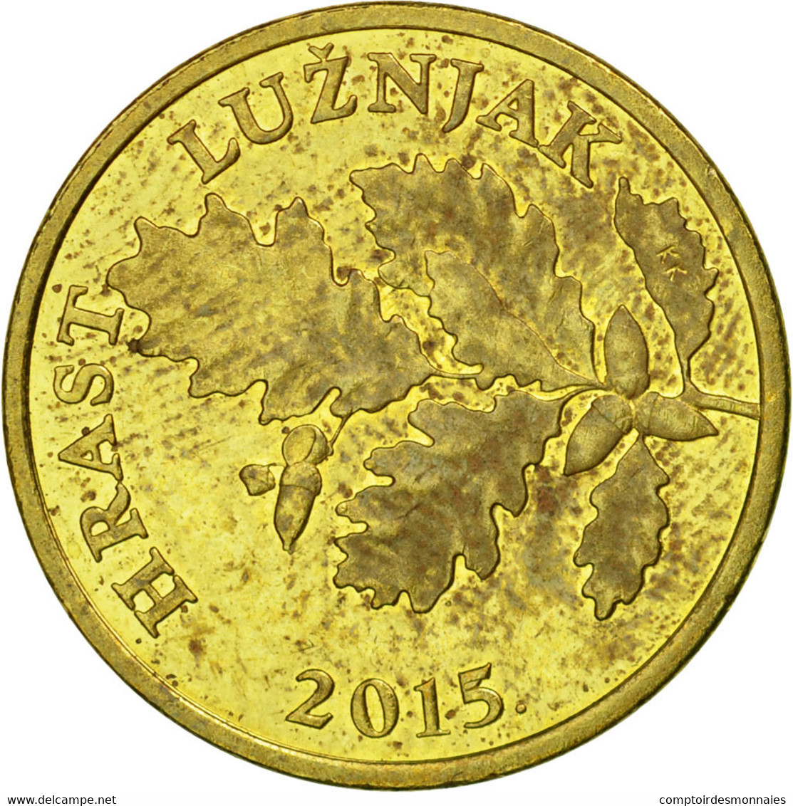 Monnaie, Croatie, 5 Lipa, 2015, TTB, Brass Plated Steel - Croatia