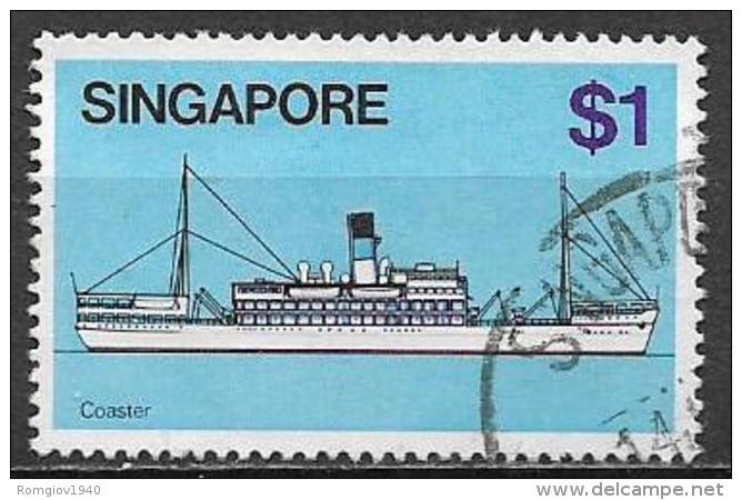 SINGAPORE 1980  NAVI YVERT. 343 USATO VF - Singapore (1959-...)