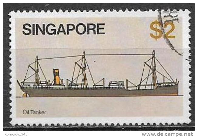 SINGAPORE 1980  NAVI YVERT. 344 USATO VF - Singapore (1959-...)