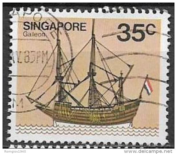 SINGAPORE 1980  NAVI YVERT. 340 USATO VF - Singapore (1959-...)