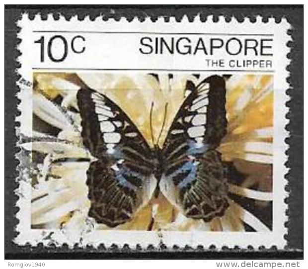 SINGAPORE 1982 FARFALLE YVERT. 385 USATO VF - Singapore (1959-...)