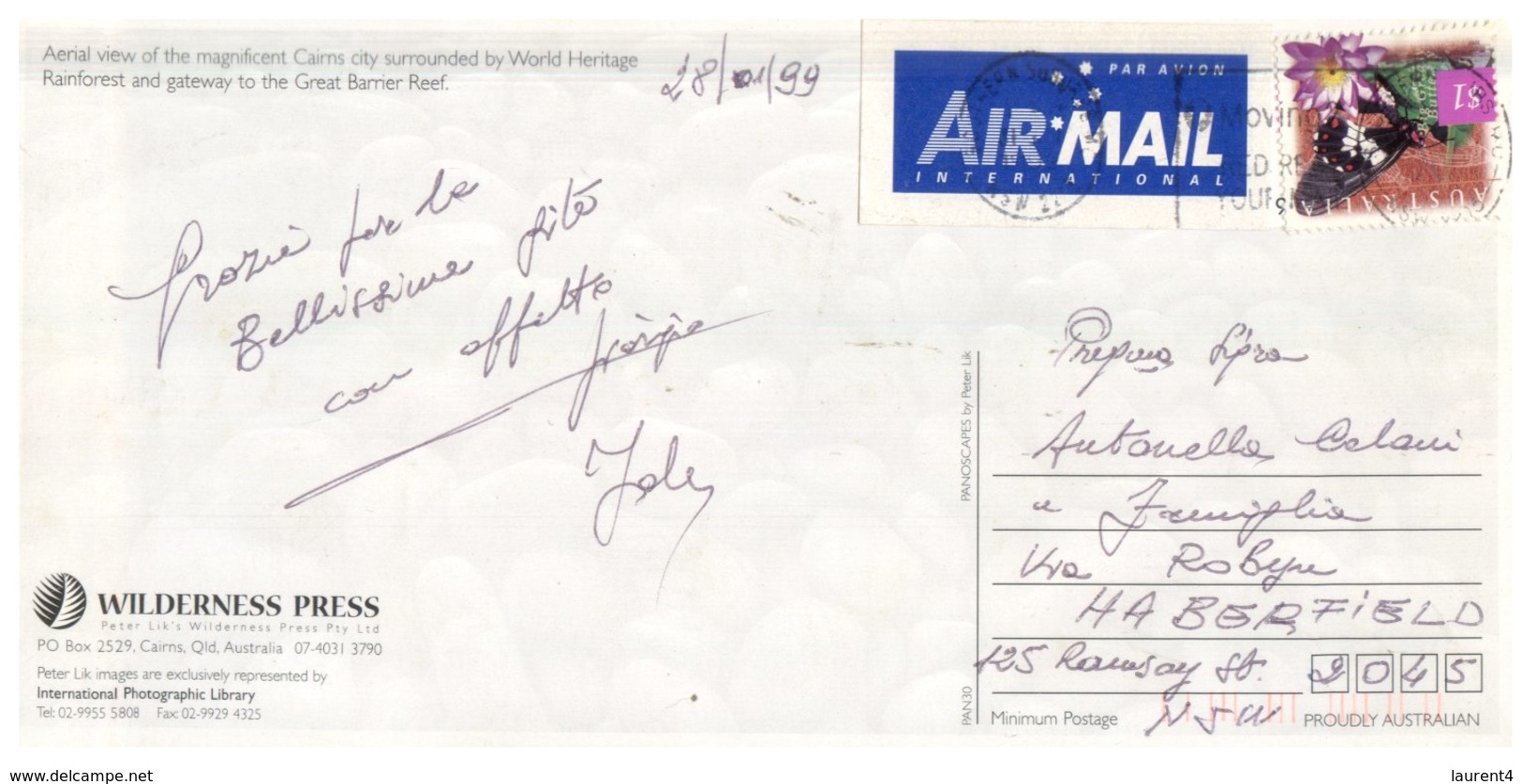 (616) Australia - QLD - Cairns (with Stamp At Back Of Card) - Cairns