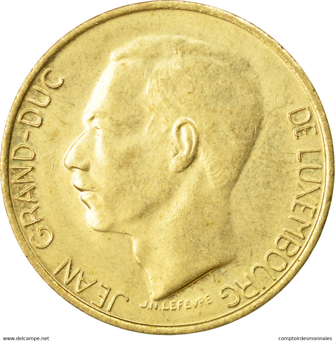 Monnaie, Luxembourg, Jean, 5 Francs, 1988, TTB, Aluminum-Bronze, KM:60.2 - Luxembourg