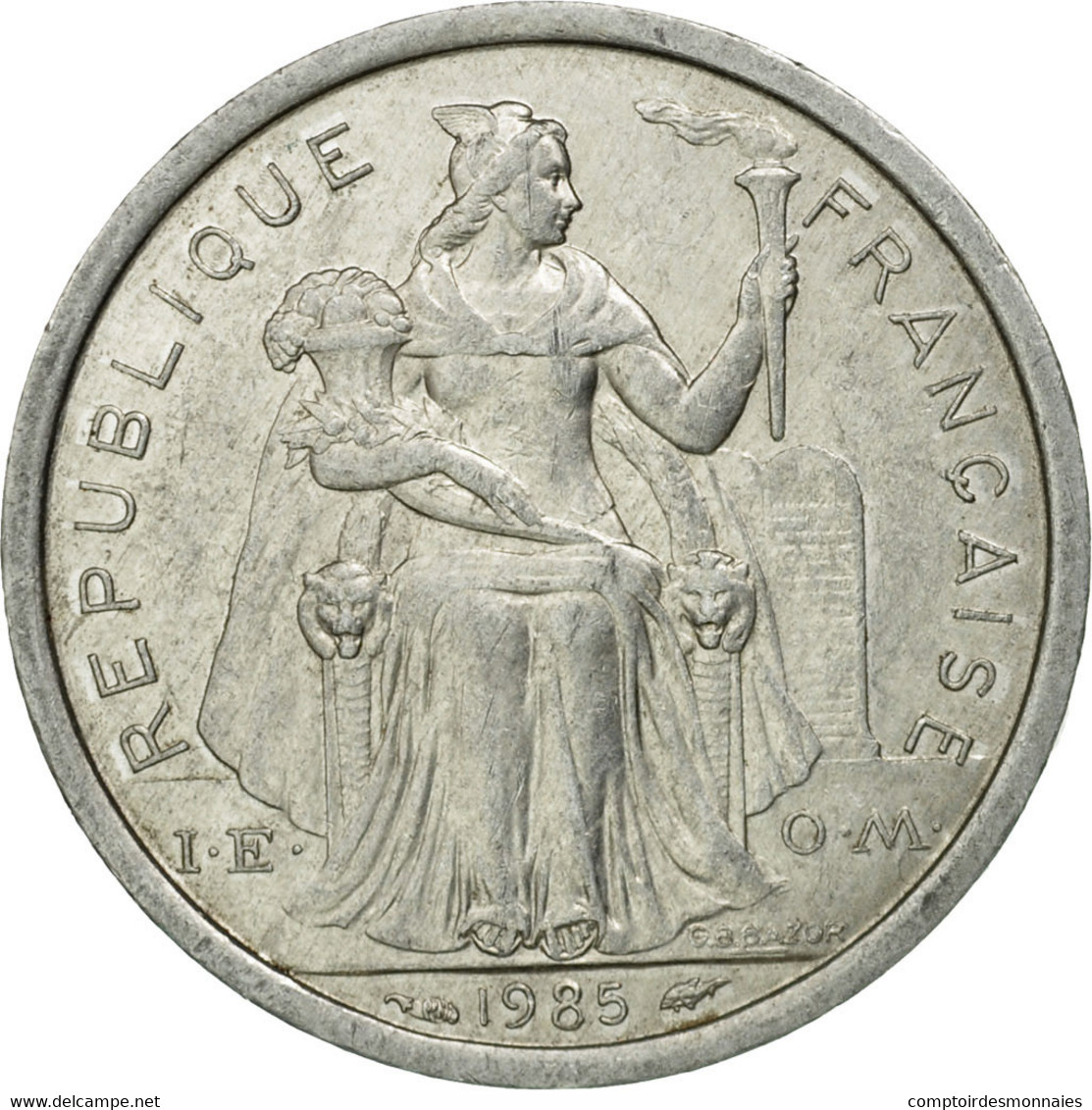 Monnaie, French Polynesia, Franc, 1985, Paris, TTB, Aluminium, KM:11 - Polynésie Française