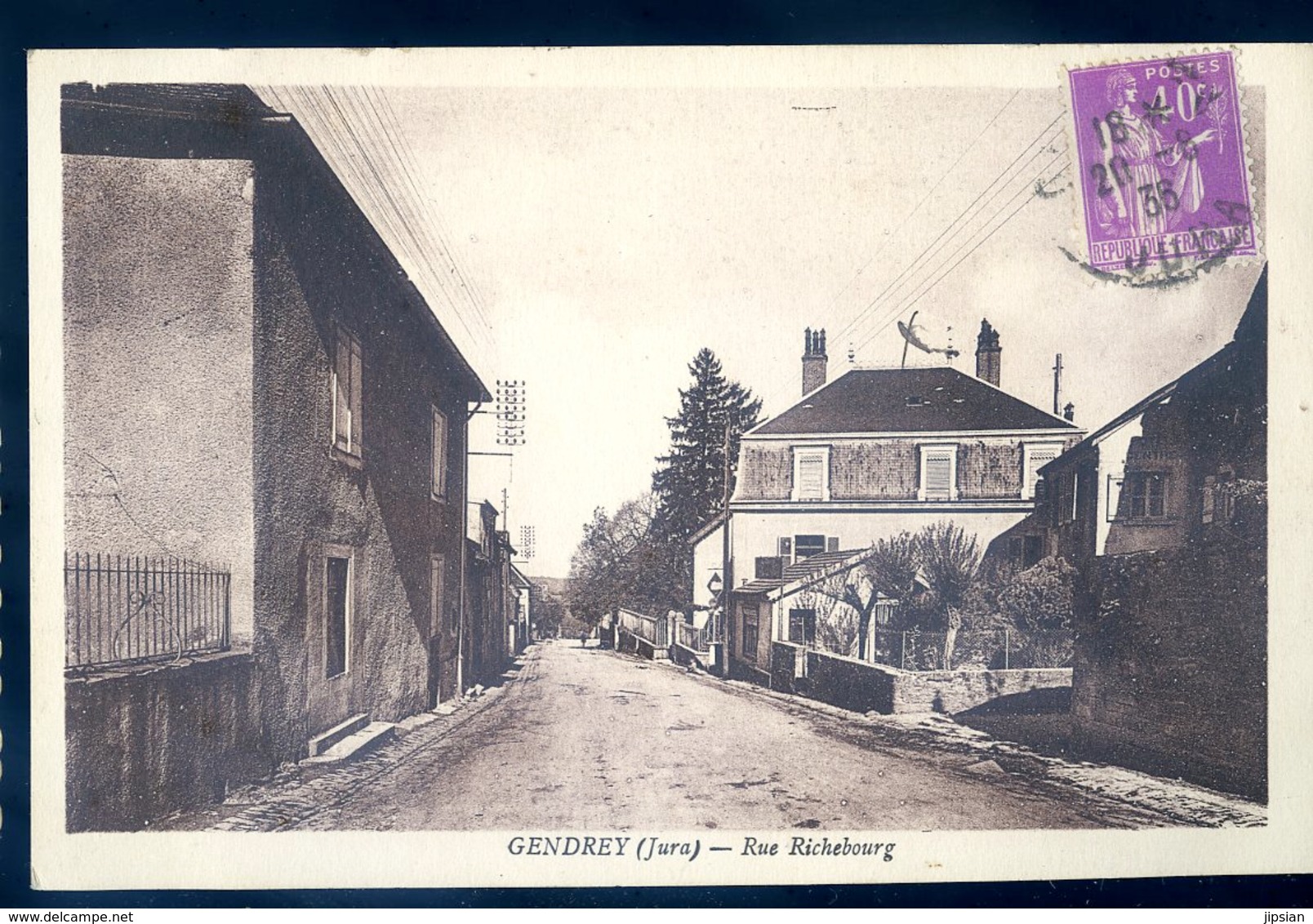 Cpa Du 39 Gendrey Rue Richebourg    SEPT18-35 - Gendrey