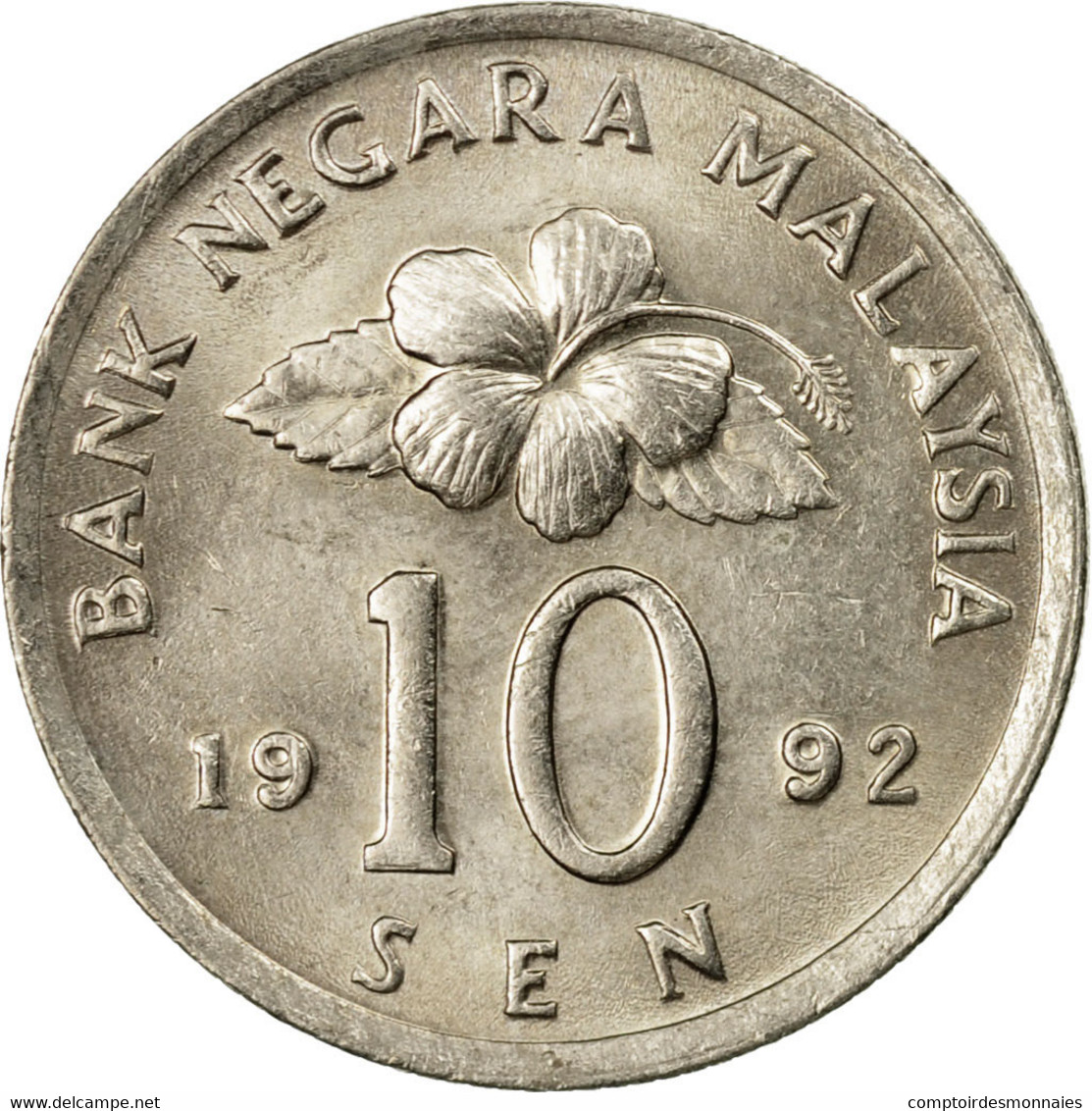 Monnaie, Malaysie, 10 Sen, 1992, SUP, Copper-nickel, KM:51 - Malaysie