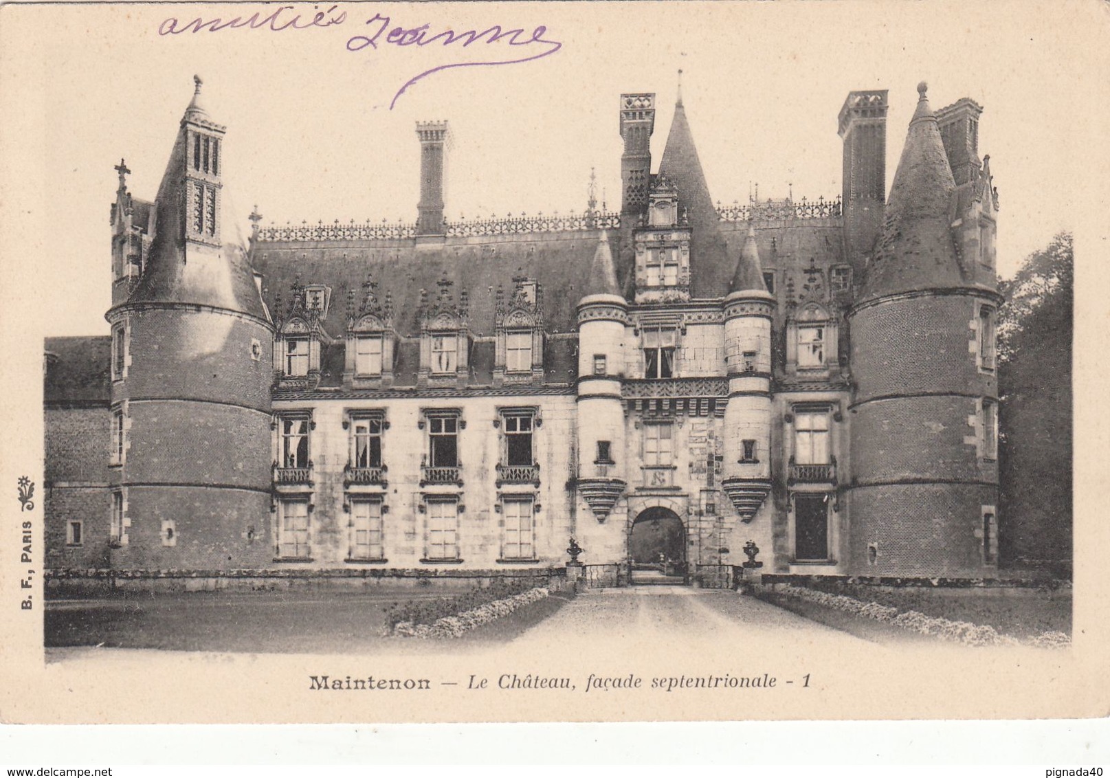 Cp , 28 , MAINTENON , Le Château, Façade Septentrionale - Maintenon