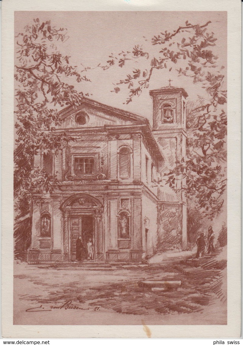 Melano - Disegno Di Carlo Von Büren - Melano Santuario Beata Vergine Del Castelletto - Melano