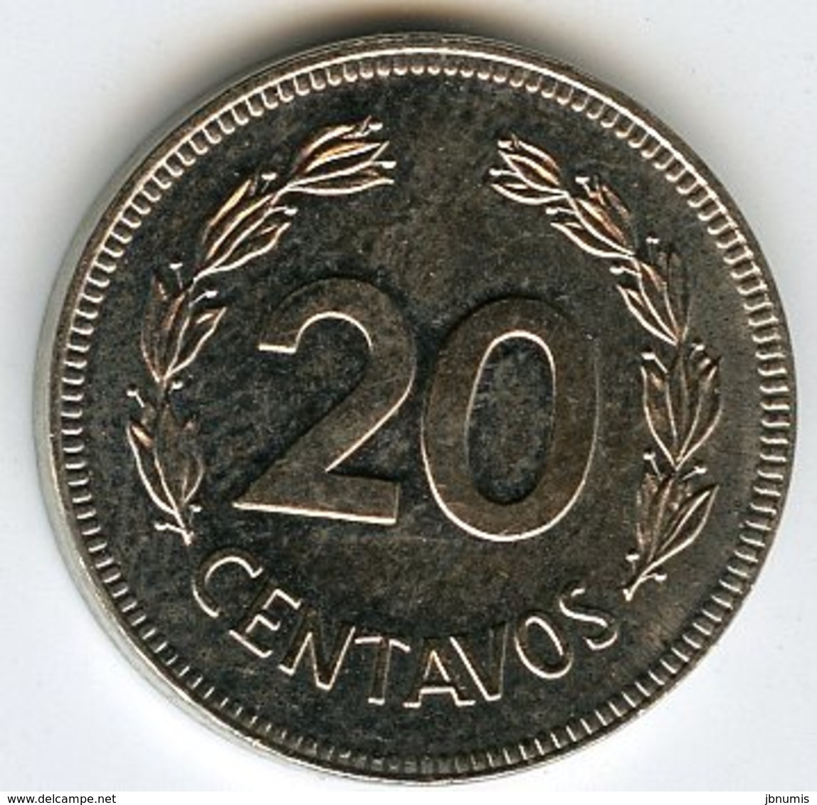 Equateur Ecuador 20 Centavos 1980 KM 77.2a - Equateur