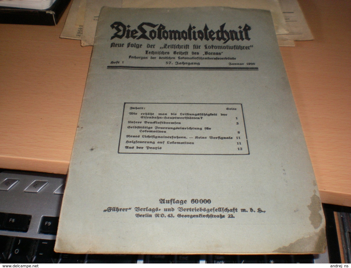 Die Lokomotivtechnih 1920 - Automóviles & Transporte