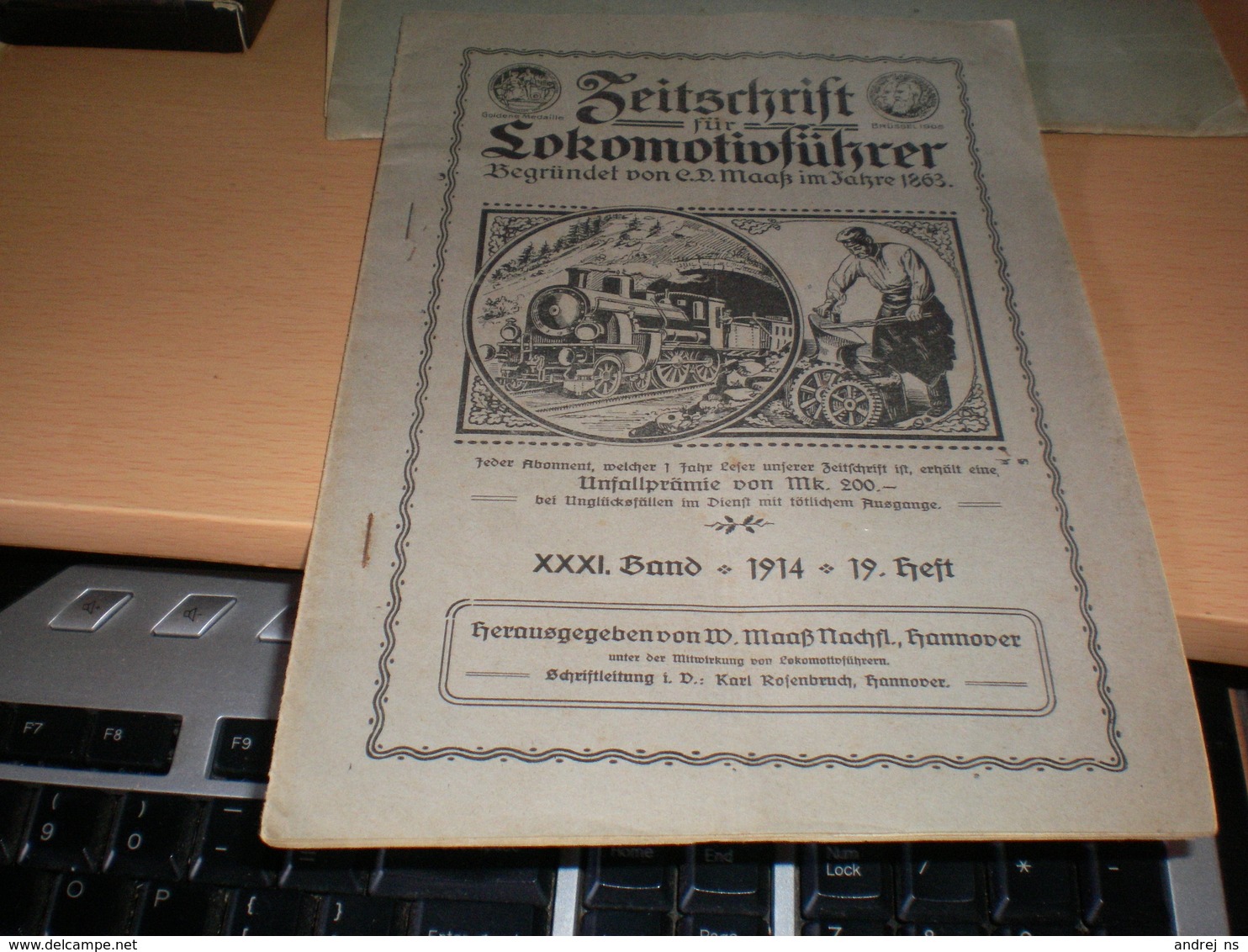 Zeitschrift Lokomotivfuhrer 1914 - Automobili & Trasporti