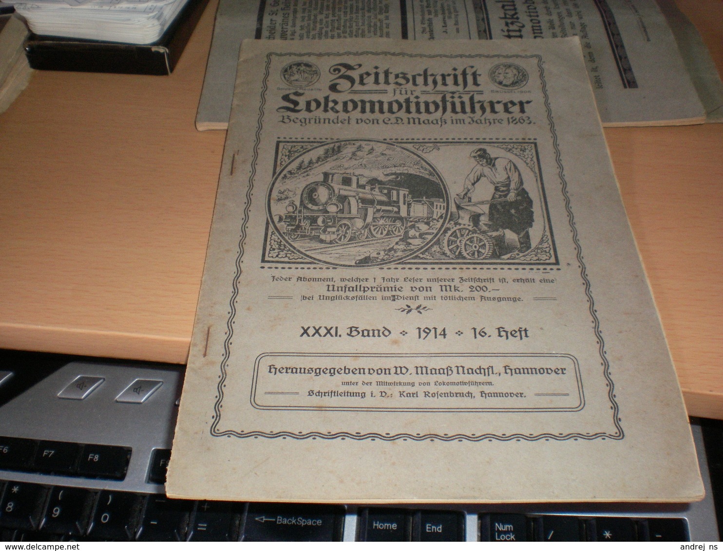 Zeitschrift Lokomotivfuhrer 1914 - Auto & Verkehr