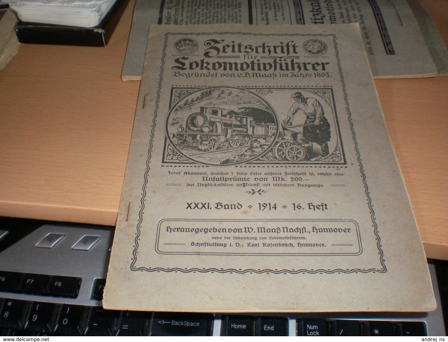 Zeitschrift Lokomotivfuhrer 1914 - Automobili & Trasporti