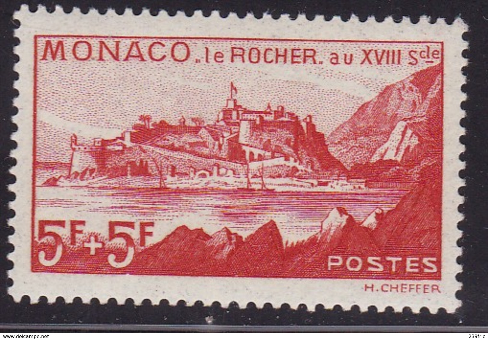= MONACO LE ROCHER 1939 YT194 NEUF**  COTE 170E  TB - Unused Stamps