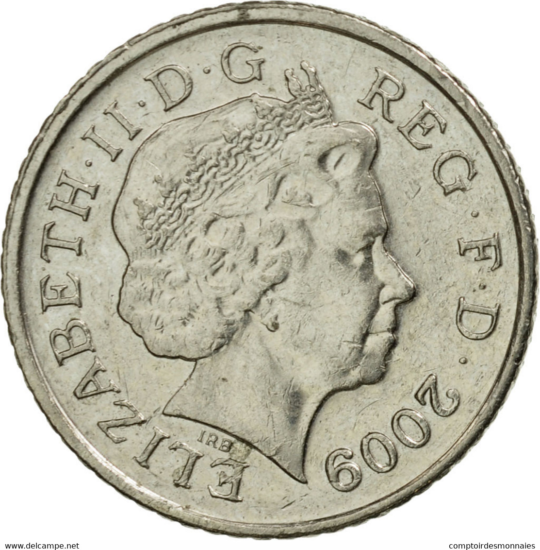 Monnaie, Grande-Bretagne, Elizabeth II, 5 Pence, 2009, TTB+, Copper-nickel - 5 Pence & 5 New Pence