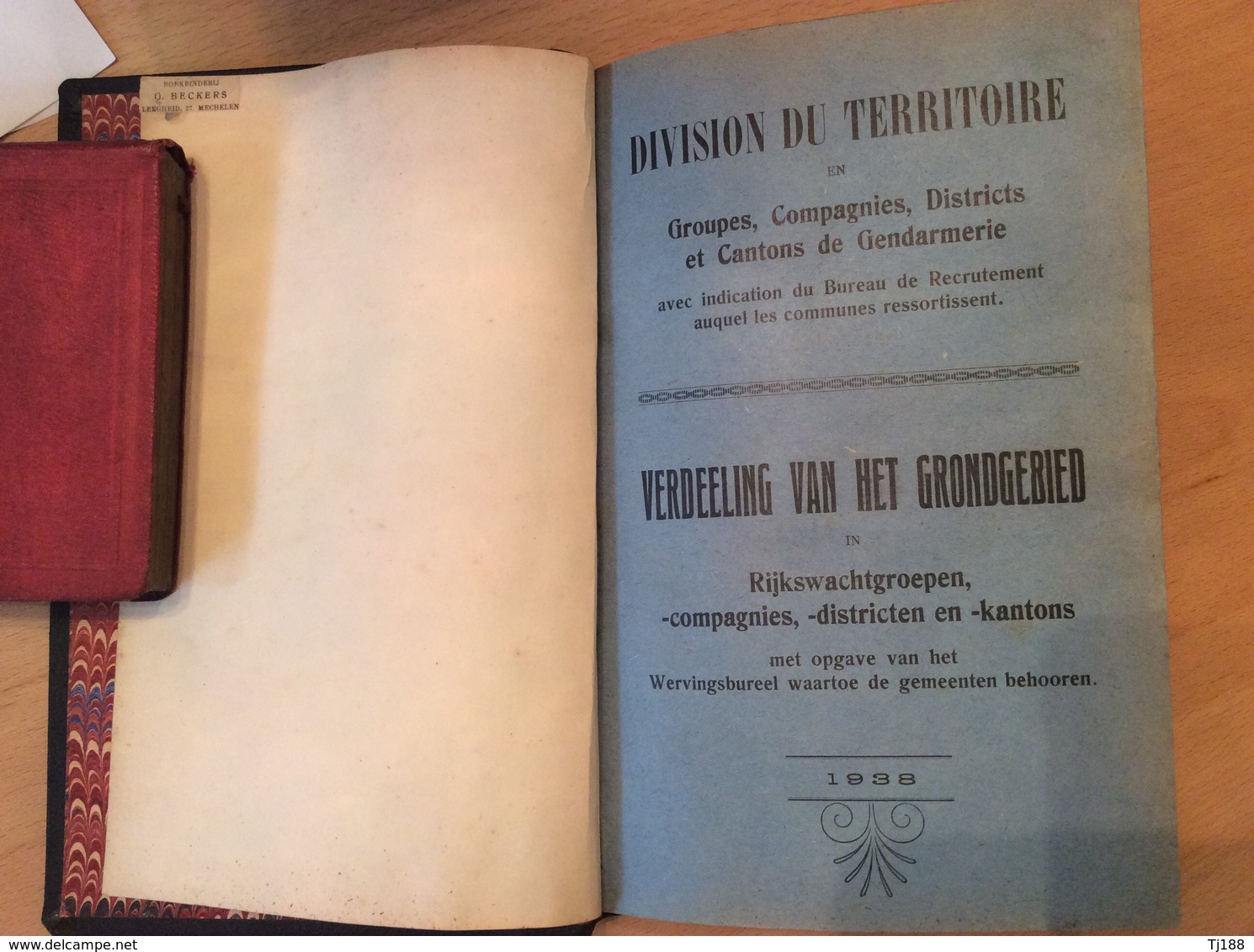 Division Du Territoire En Groupes, Compagnies, Districts Et Cantons De Gendarmerie 1938 - Police & Gendarmerie