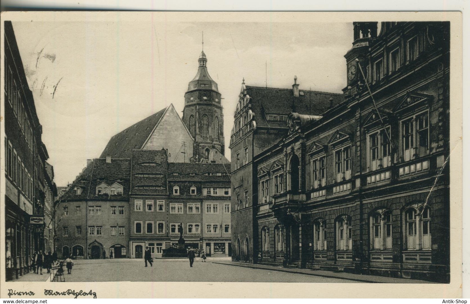 Pirna V. 1933  Marktplatz Mit Geschäfte  (1605) - Pirna