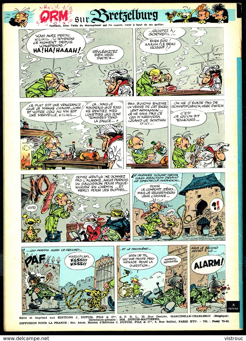 SPIROU N° 1327 -  Année 1963 - Couverture "GASTON" De FRANQUIN. - Spirou Magazine