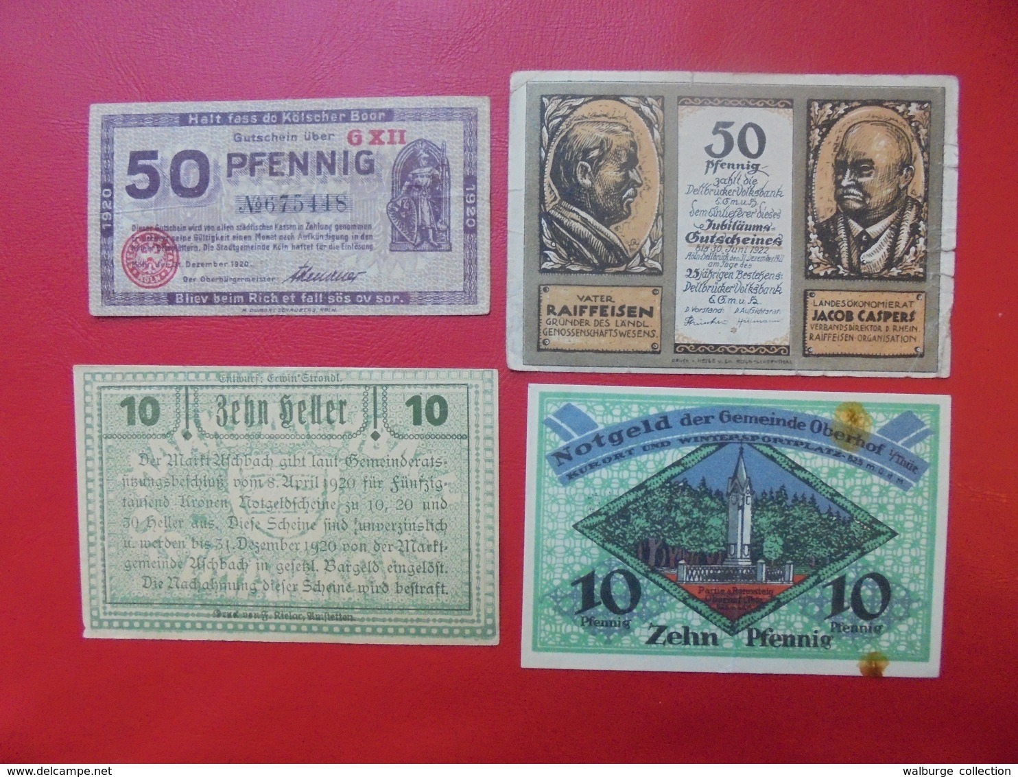 227 BILLETS NECESSITES ALLEMAGNE-AUTRICHE - Lots & Kiloware - Banknotes