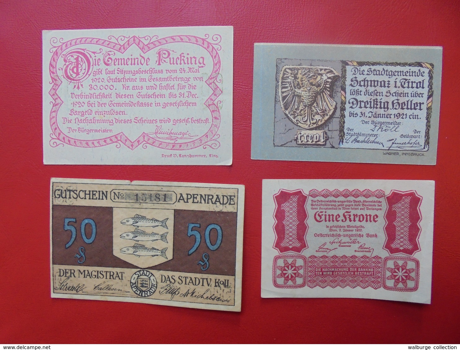 227 BILLETS NECESSITES ALLEMAGNE-AUTRICHE - Lots & Kiloware - Banknotes