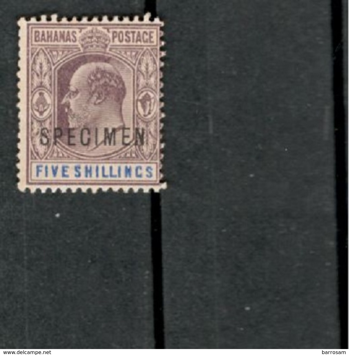 BAHAMAS1902:Michel28(Scott42)mh* SPECIMEN - 1859-1963 Kronenkolonie