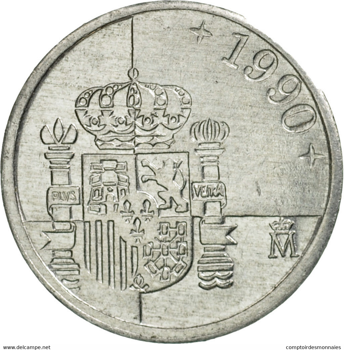 Monnaie, Espagne, Juan Carlos I, Peseta, 1990, TTB+, Aluminium, KM:832 - 1 Peseta