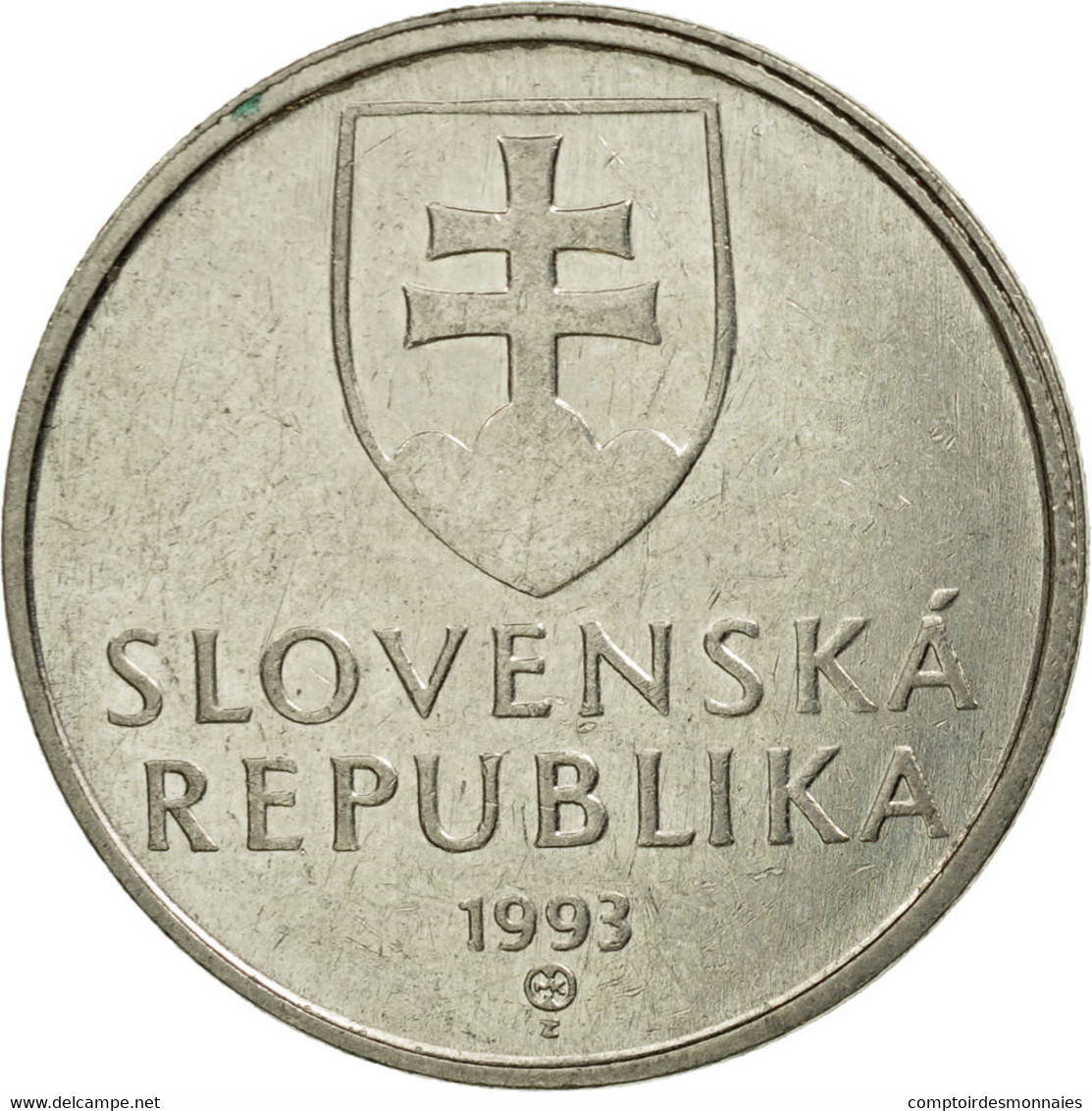 Monnaie, Hongrie, 5 Forint, 1993, Budapest, TTB, Nickel-brass, KM:694 - Slowakei