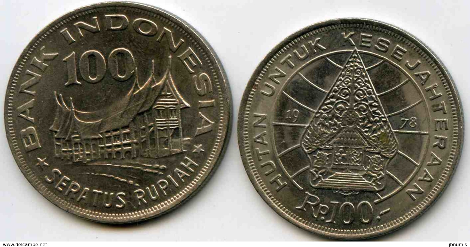 Indonesie Indonesia 100 Rupiah 1978 KM 61 - Indonésie