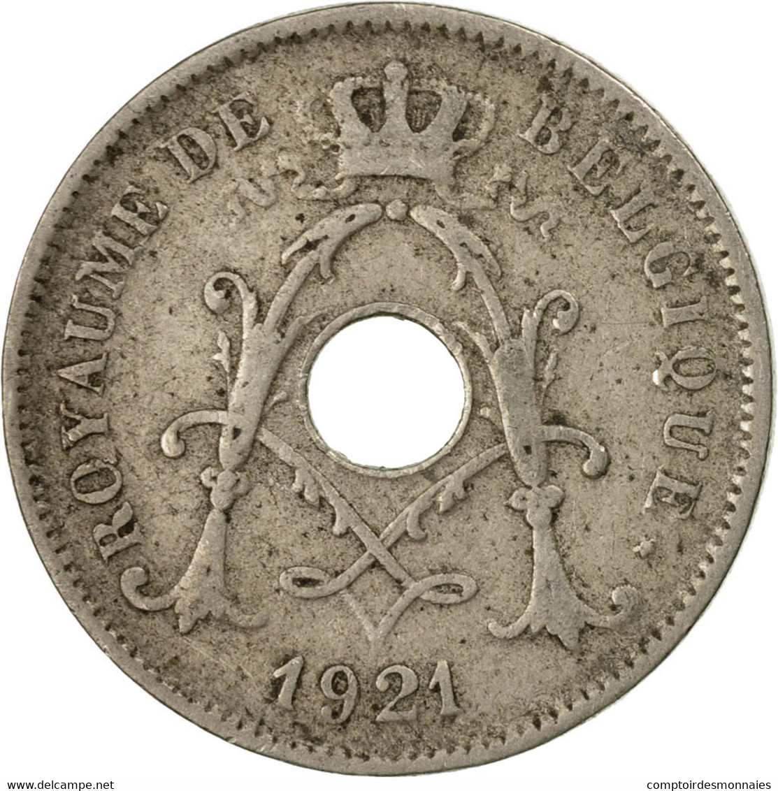 Monnaie, Belgique, 10 Centimes, 1921, TB+, Copper-nickel, KM:85.2 - 10 Centimes