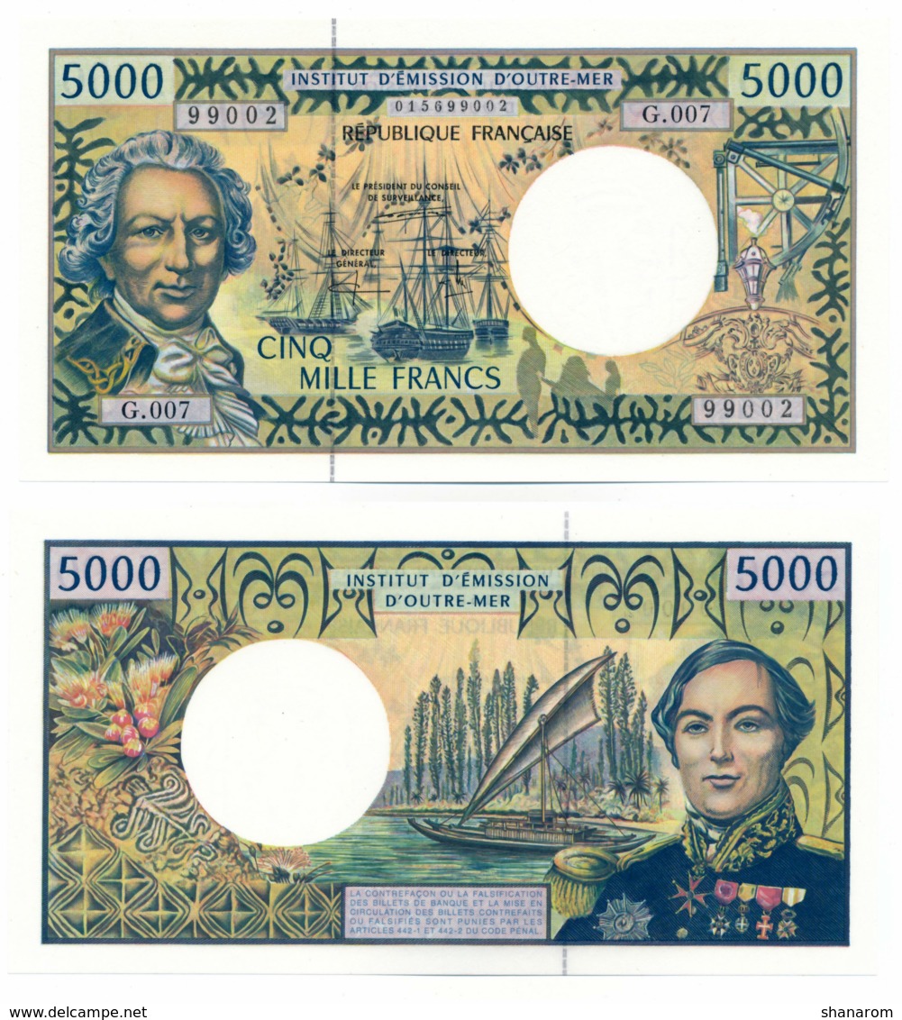 INSTITUT D'EMISSION D'OUTRE MER // Cinq Mille Francs // UNC - Altri – Oceania