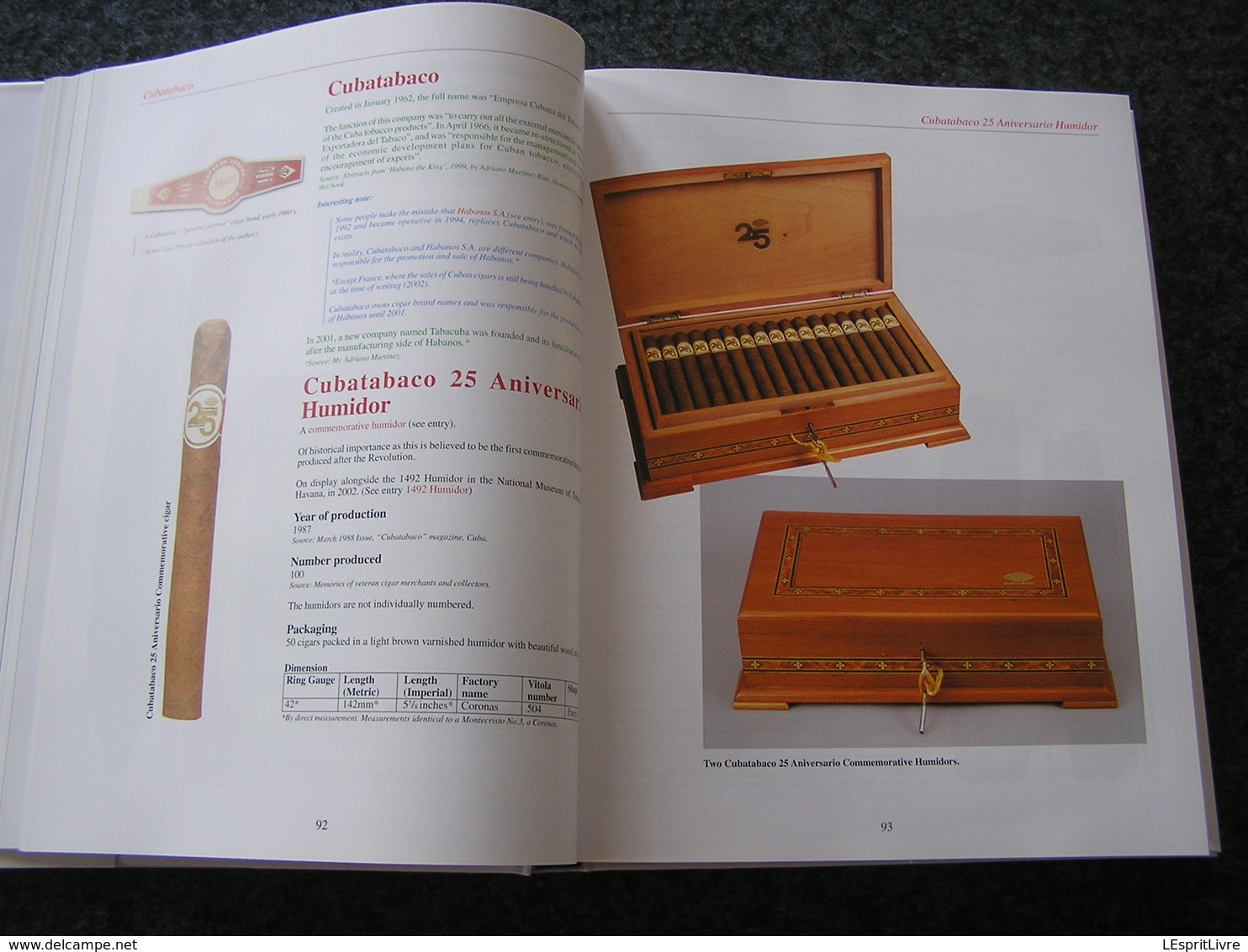 AN ILLUSTRATED ENCYCLOPAEDIA OF POST REVOLUTION HAVANA CIGARS Min Ron Nee Rare Tabagie Tobacco Tabac Cigare Havane Cuba