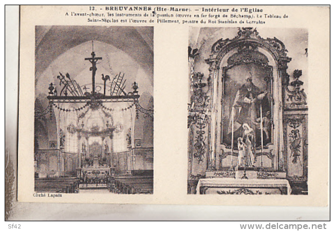 BREUVANNES               INTERIEUR DE L EGLISE - Autres & Non Classés